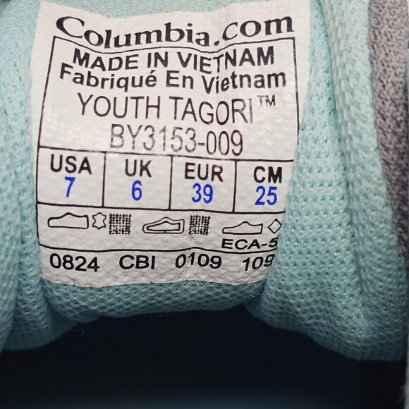 Columbia Youth Tagori Womens Sneakers Shoes BY3153 Mesh Trail  7 39 - Picture 8 of 15